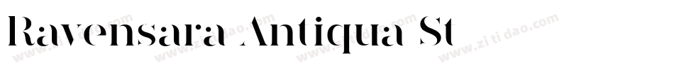 Ravensara Antiqua St字体转换